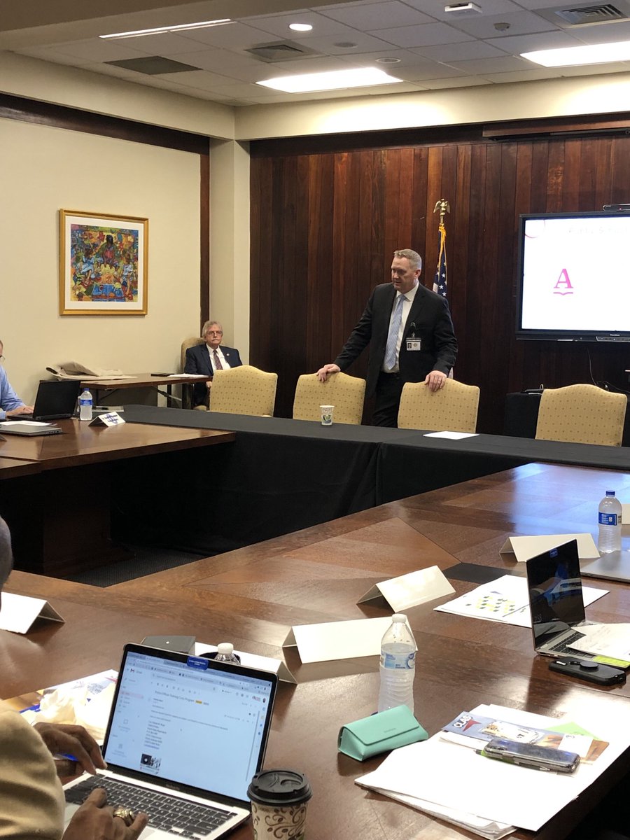 Kicking off day 2 of New Superintendent Orientation with Brandon Payne and Frank Barnes and the ABC’s of Construction.