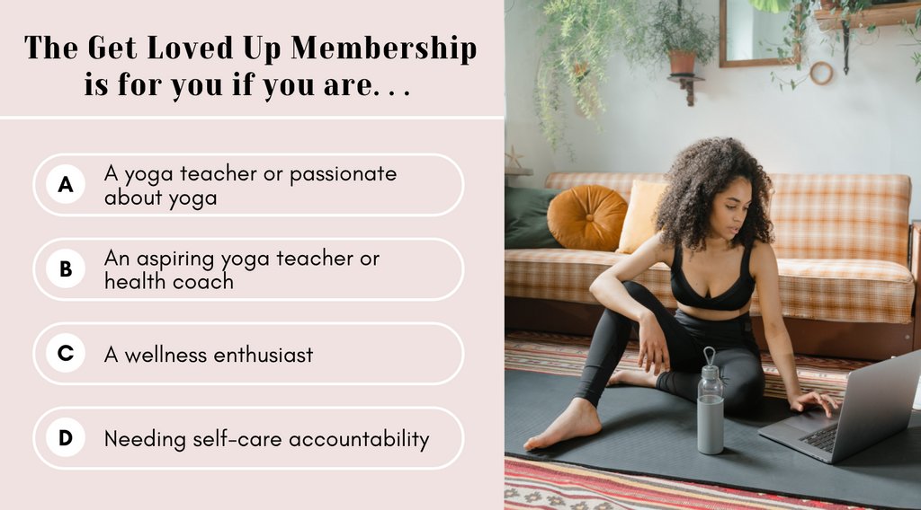 KoyaWebb's tweet photo. The get loved up membership is for you if you’re …

✅A yoga teacher / passionate yogi
✅An aspiring yoga teacher or health coach
✅A wellness enthusiast
✅Needing self care accountability 

Discover it here: https://t.co/TWHhs8LoFe                     #healthylife #wellness https://t.co/3TD4HVls9J
