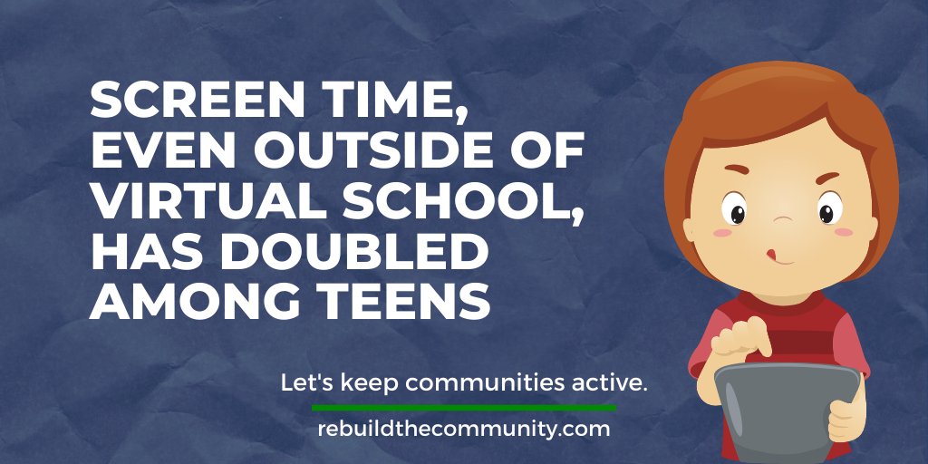 A study from JAMA Pediatrics suggests that screen time, even outside of virtual school, has doubled among teens.  This just screams for the need of #phsyed and movement DURING school!
We need to keep moving as a community!
Source: ow.ly/mG6a50GIWXV