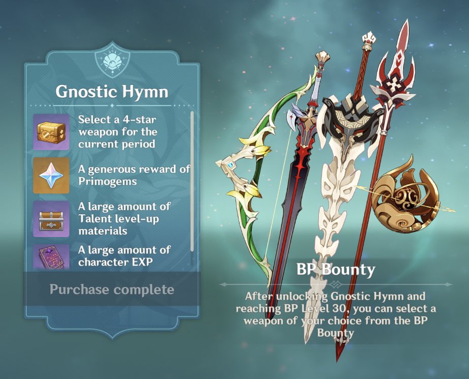 yaemikoscult's tweet photo. GNOSTIC HYMN GIVEAWAY 🥰✨

📍RT
📍for those who max their bp ONLY
📍reply a screenshot as proof with ur uid OR if uncomfy, cover it and put ur username instead

💌 ends on Saturday 11/17, 6PM.
💌 I will need to log in so don't join if u don't trust me 😭

Good luck 💙 https://t.co/AYxWFR7Jhb