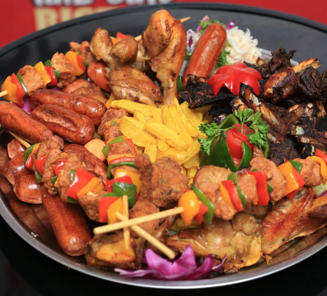Fireliglntfi's tweet photo. Enjoy Special Wednesday Meaty Brunch at @FaizCafe. 
For 150,000/-, you get a full mixed grill platter of HALAL Meats served with complimentary juice. 
Call/WatsApp 0704120950 or 0772957050 to place your orders. https://t.co/sRVw0rjgPi