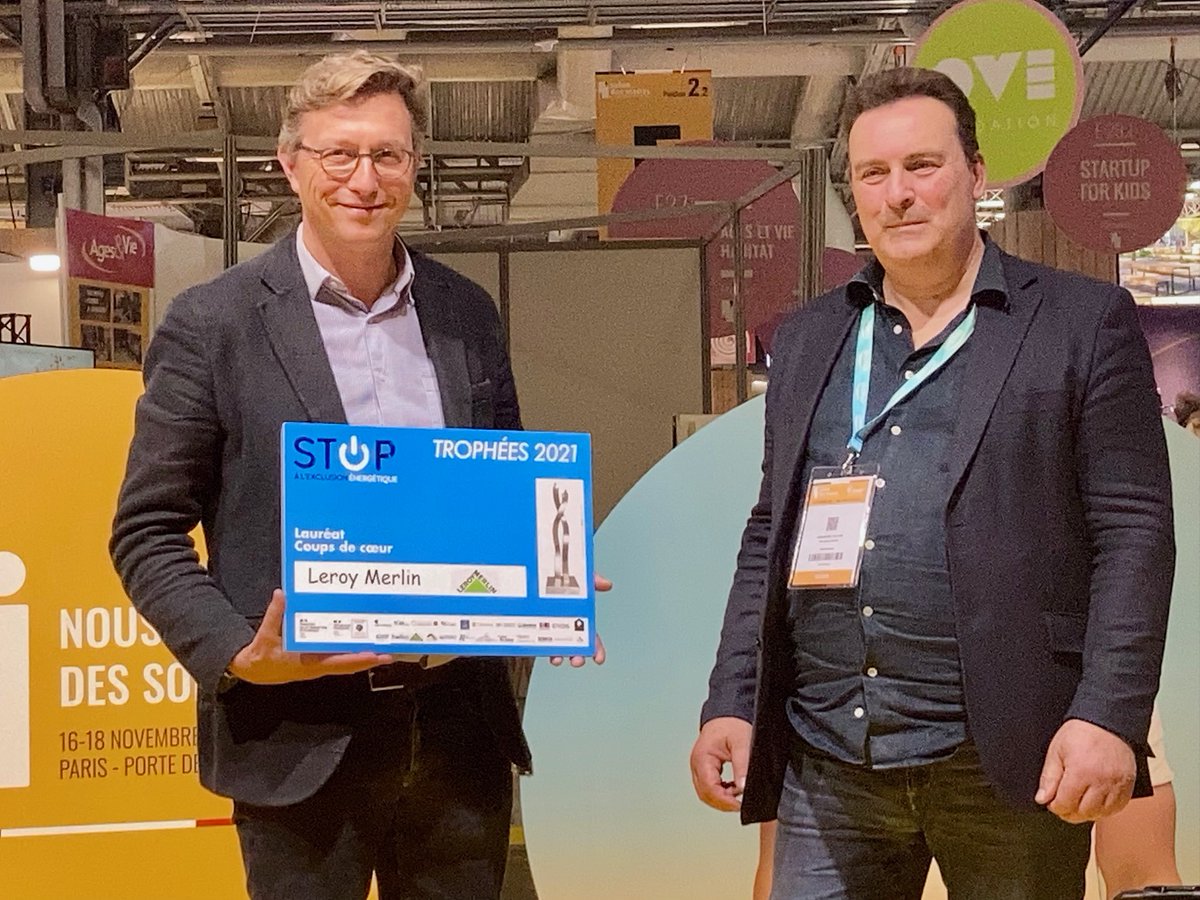 #SMCL2021 : nous sommes fiers d'avoir reçu le trophée coup de coeur du collectif <a href="/STOPexcluEner/">StopExclusionEnergetique</a> pour notre opération "Mieux dans ma maison" 🏆

Une opération solidaire qui contribue véritablement à la lutte contre la précarité énergétique⚡️

#Proud #RSE #PrécaritéÉnergétique