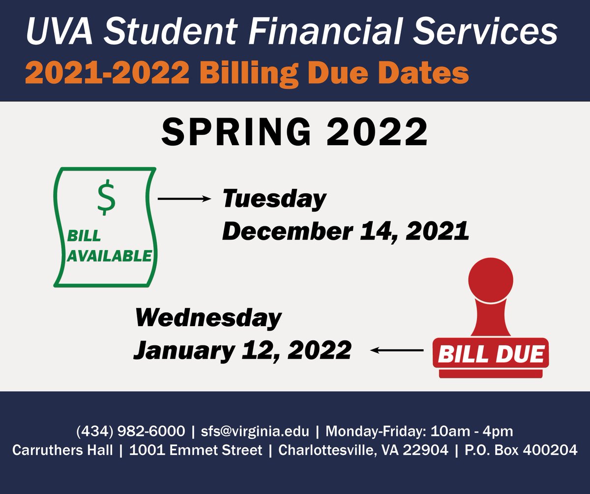 Uva Holiday Schedule 2022 Uva Student Financial Services (@Uvasfs) / Twitter