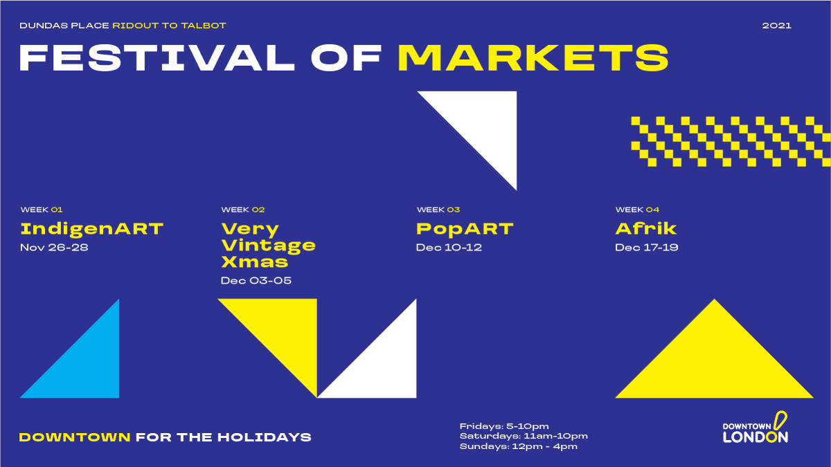 Downtown_London's tweet photo. We are so excited to announce the Festival of Markets taking place on Dundas Place between Ridout Street and Talbot Street! The festival will feature 12 shipping container vendor booths, art installations, live music, and unique vendors. https://t.co/JNYNFfLs1P