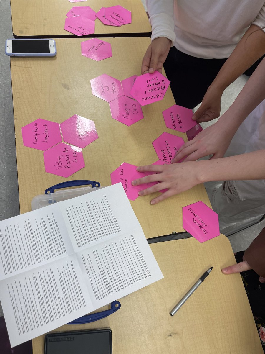 RMillerWRHS's tweet photo. When the WiFi is down, AGAIN, you bust out the hexagonal thinking vocab to review old units. @PascoAVID @PascoSocStudies #apgopo #apgov https://t.co/Zl3LbIWZaH