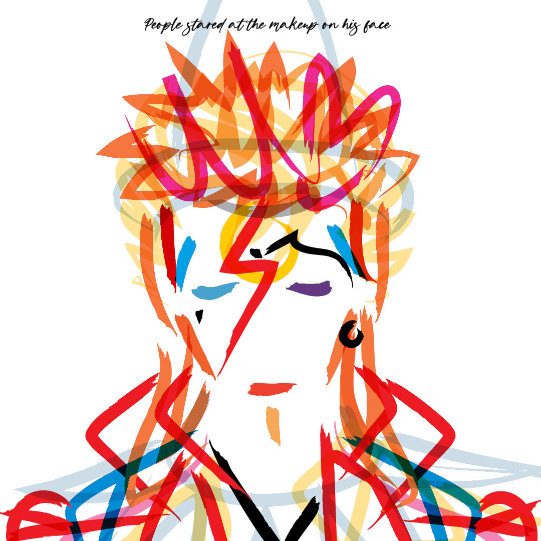 Cartoon Bowie tweet media