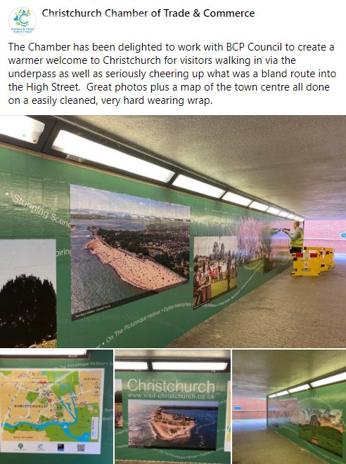 Fantastic to see this collaboration between Christchurch Chamber of Trade &amp; Commerce and BCP Council helping to make #Christchurch a beautiful space 😍