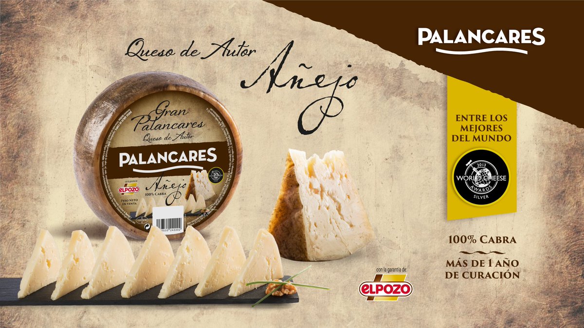 quesopalancares's tweet photo. Si realmente 𝐀𝐌𝐀𝐒 el queso, 💛 ¡este es imprescindible! Nuestro queso curado de 𝐜𝐚𝐛𝐫𝐚 𝟏𝟎𝟎% despertará en ti sensaciones inolvidables.
🧀 #palancares #quesopalancares #queso #saludable #murcia #regiondemurcia #bullas #quesocuradodecabra #quesodecabra https://t.co/goqd90TbdN