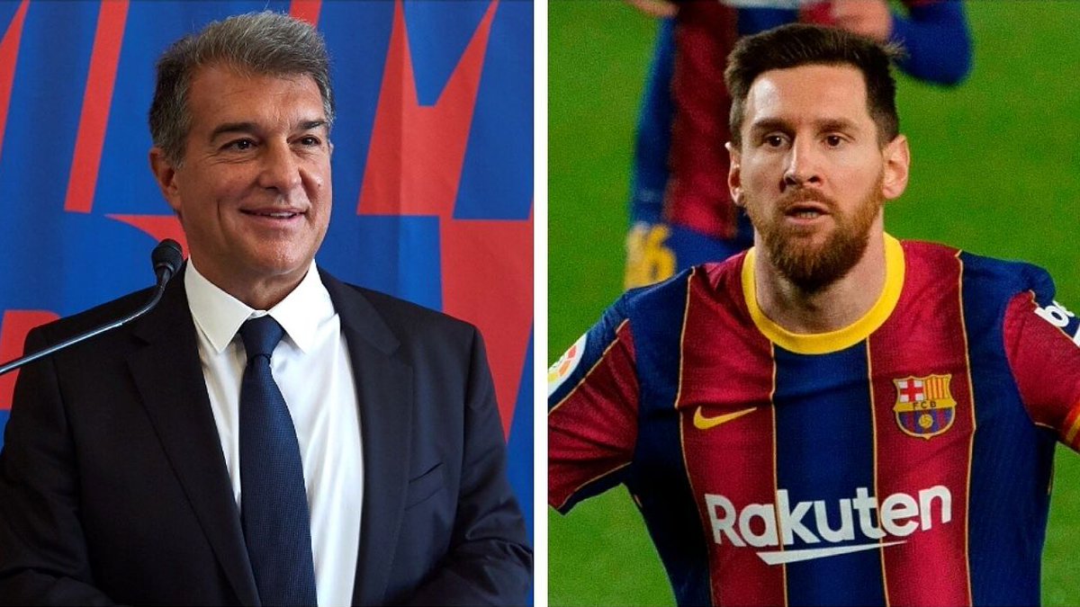 BlazquezFont's tweet photo. 🗣Joan Laporta: “No descarto que Leo Messi pueda volver al Barça”. #FCBarcelona https://t.co/xoZURMeUqk