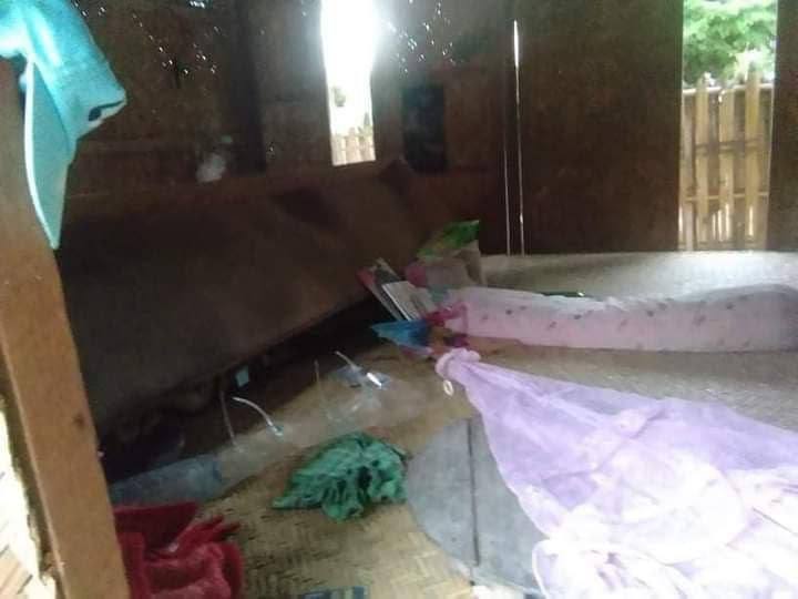 jinixovia's tweet photo. Terrorist Troops Raided Kyin village,Wundwin Tsp on Nov 16 &amp; Destroyed houses of Ko Nang Khine,Ag Ag &amp; Phyo Wai which were Previously sealed off by terrorists. LEGALIZATION OF NUG #Nov17Coup #WhatsHappeningInMyanmar https://t.co/VrnWDA27h7