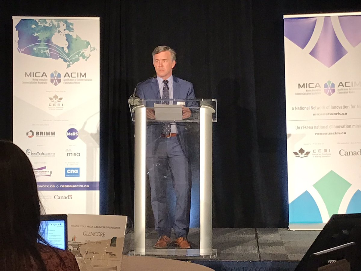 Thank you messages from @MarcSerreMP and <a href="/NRCan/">Natural Resources</a>’s Jeff Labonte at the <a href="/CEMI_mining/">CEMI</a> MICA Launch Event.
