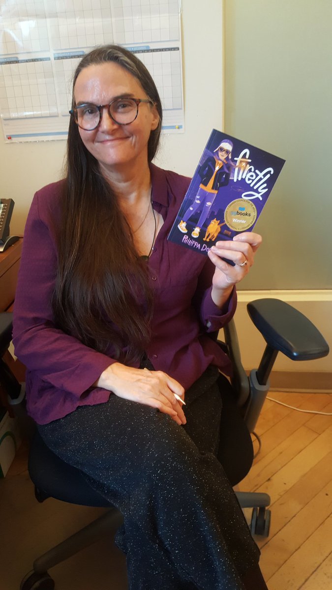 DCB Young Readers (@dcbyoungreaders) on Twitter photo Winner of the Governor General's Literary Award for Young People's Literature (Text), <a href="/phdowding/">Philippa Dowding</a>, signing copies of her winning book FIREFLY! #GGBooks2021 Winner of the Governor General's Literary Award for Young People's Literature (Text), <a href="/phdowding/">Philippa Dowding</a>, signing copies of her winning book FIREFLY! #GGBooks2021
