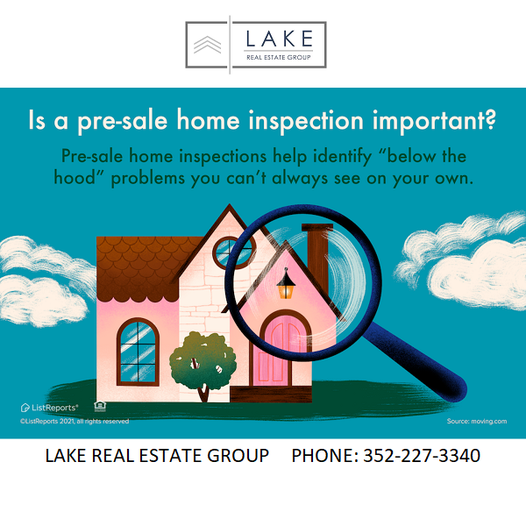 _LakeRealEstate's tweet photo. Give us a call today to fill you in on all the benefits and negotiation power a Pre-Listing Home Inspection may give you today. 
Lake Real Estate Group 
352-227-3340
https://t.co/pubGyTpaUD
.
 #thehelpfulagent #home #houseexpert #house #listreports #homeowner #realestate #realtor https://t.co/YJLDhpSmBK
