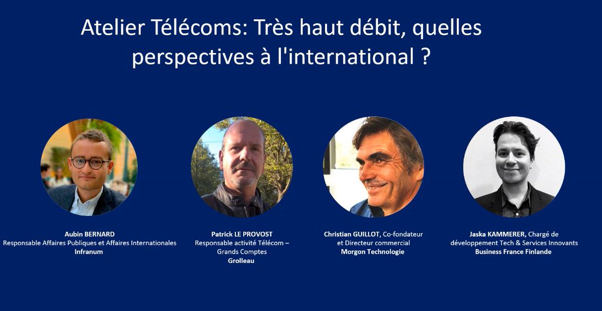 belhadj_fadwa's tweet image. 🔴EN DIRECT des #RIFT2021:  Atelier Télécoms &quot;Très Haut débit, quelles perspectives à l&apos;international?
 
📽️Suivez l&apos;atelier en ligne bit.ly/3HuUSOw

#FrenchTechRI #TechItAbroad