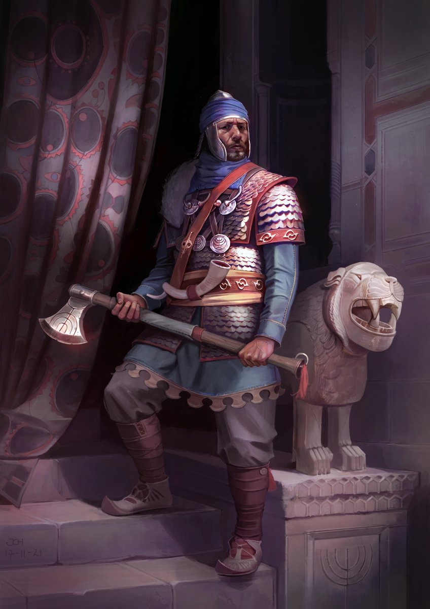 JoelCHoltzman's tweet photo. Its my birthday! I understand I can ask for retweets, hehe. Would love to get this one seen!

Inspired by the character design of the Hebrew Warrior I painted 2 weeks ago I wanted to paint a full illustration based on that piece.

Cheers! https://t.co/AsS1OxGK8I