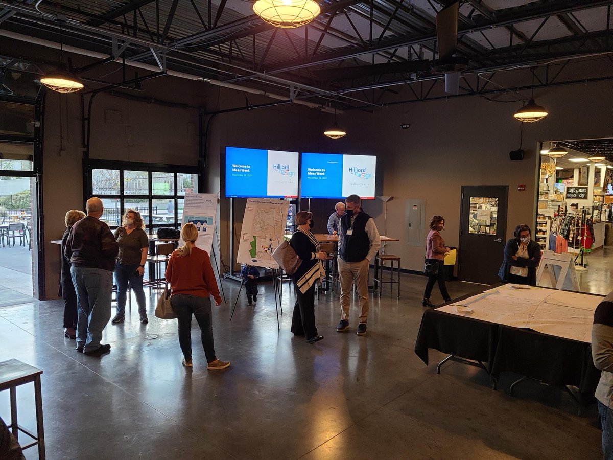 HilliardGov's tweet photo. The "Hilliard by Design" process kicked off last night at @crookedcanohio. Thanks to everyone who attended.
There are still opportunities to provide feedback via Zoom TODAY at noon and 6 p.m. #IdeasWeek
Registration and meeting requests⬇️
https://t.co/T0lKg7G8E8 https://t.co/6ggty8UyzN