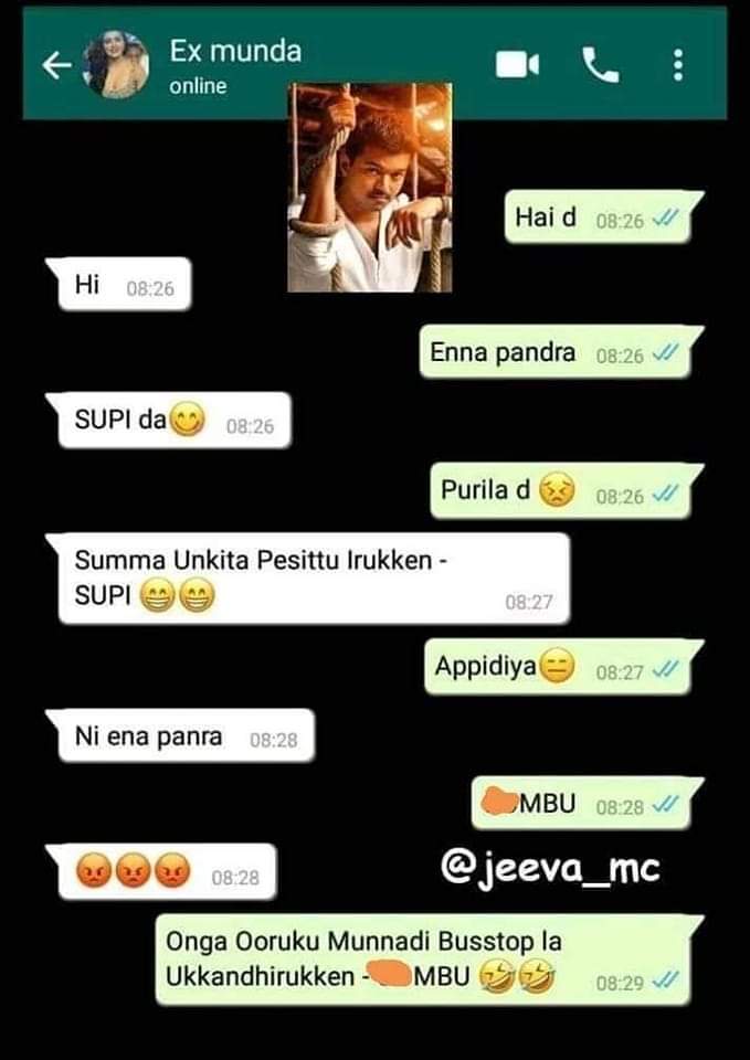 Vignesha_offic's tweet photo. Mbu😂😂😔
#Master @actorvijay  #Beast https://t.co/azz9rID8Cz