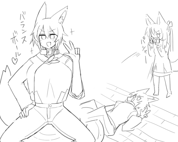 線をきれいにしちょりました 