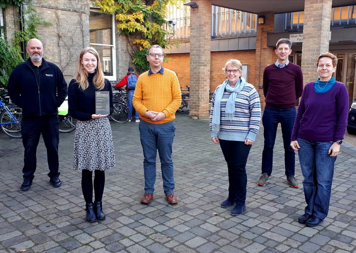 Music_GreenTeam's tweet photo. We were pleased to receive our #greenimpact award slate recently! This photo was taken after a great meeting discussing what we'll be working on this year 👀 @CambridgeSust https://t.co/TxM6LO67hT
