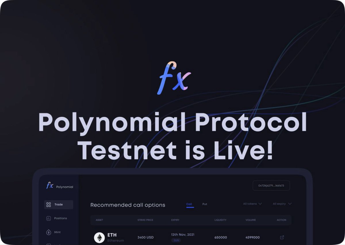🚨ANNOUNCEMENT🚨

Today, we are launching Polynomial Testnet(again) 🎉 

Some changes 👇

🤯 Improved speed by 5-10x 
📊 Activity Page to see Past Txns
🛠️ Fixed a whole lotta bugs
📖 New Docs Page

Try 👉 testnet.polynomial.fi