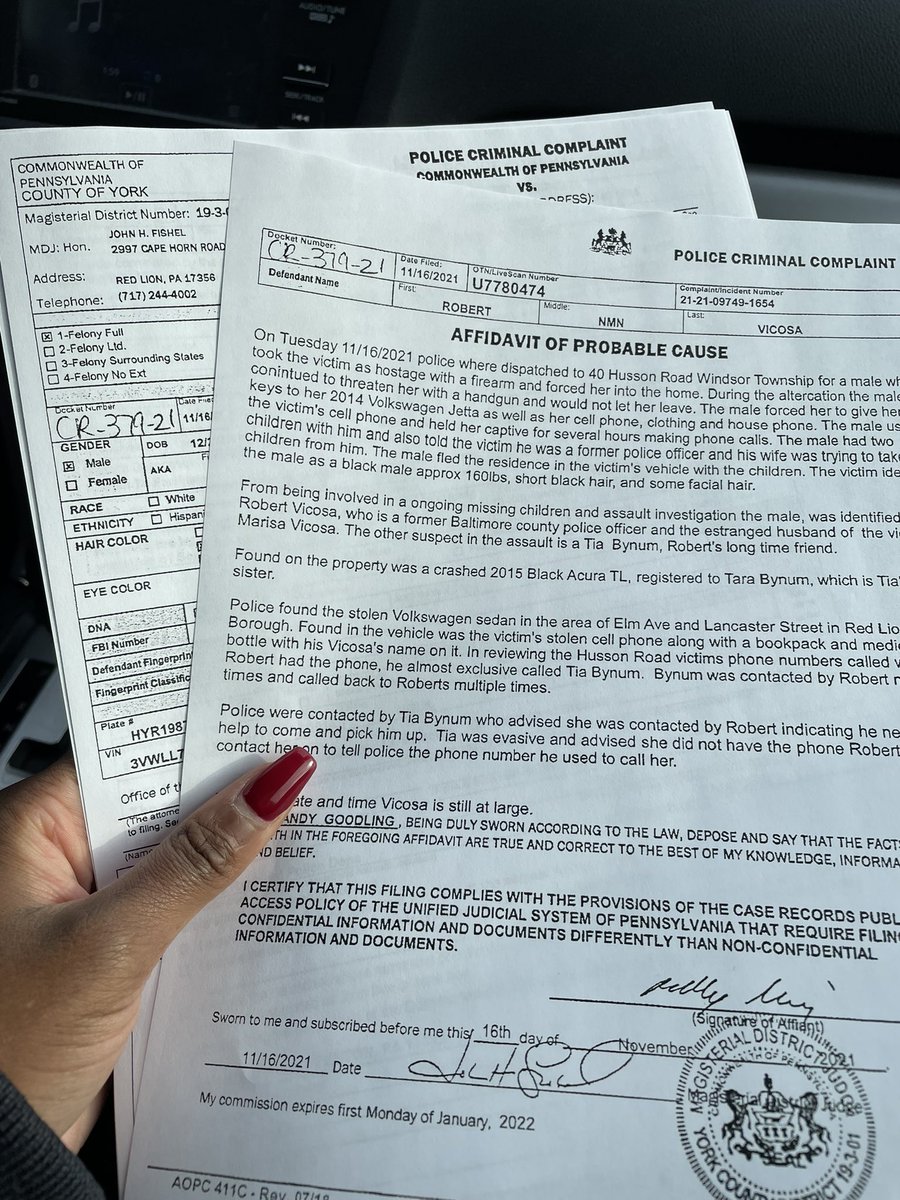 talia_kirkland's tweet photo. UPDATE #CBS21News was able to get our hands on the criminal complaint from yesterday and will have more details following this morning’s 10 am press conference which we will take live — stay with us. https://t.co/a9oTlmJhCC