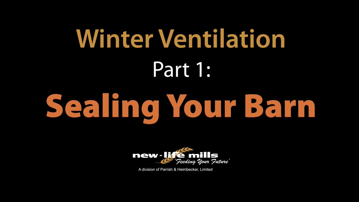 Is your barn sealed for winter? Check out our newest Walking the Barn video! #WinterVentilation #Poultry #FeedingYourFuture #WalkingTheBarnWednesday

youtu.be/AKXW58WD28c