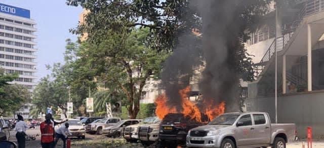 stv_uganda1's tweet photo. “𝗪𝗲 𝗛𝗶𝘁 𝗞𝗮𝗺𝗽𝗮𝗹𝗮“ - 𝗜𝘀𝗹𝗮𝗺𝗶𝗰 𝗦𝘁𝗮𝘁𝗲 (𝗜𝗦)
The Islamic State (IS) have claimed responsibility for the double bomb blast that hit Kampala on 16th of November 2021. A blast that hit Kampala at CPS and Parliament avenue that claimed lives of 6 people
#STVUpdates https://t.co/c4zHzp9Gp1