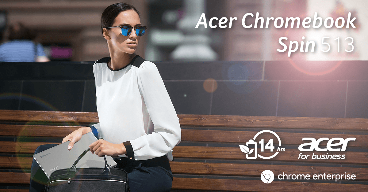 GetechEnterpris's tweet photo. Specifically designed for the needs of users on the go, the @Acer #Chromebook Spin 513 comes with up to 14 hours of battery life and features @corninggorilla 🦍 Gorilla Glass touchscreen and touchpad.

#AlwaysConnected

Discover more: https://t.co/l6pR6aaWRB https://t.co/5Q14HivYQJ