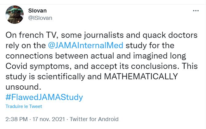 apresj20's tweet photo. 🚨"This study is scientifically and MATHEMATICALLY wrong."🚨

 👉🧵by@ISlovan. To read! 
https://t.co/0HJ9GECtPU 

#FlawedJAMAStudy
#LongCovid 
#LongCovidisFact https://t.co/JQrjuZs62s