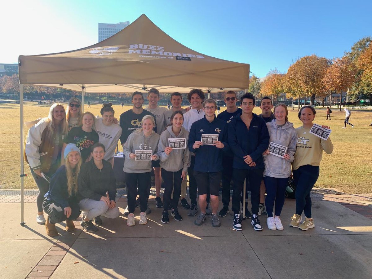 GTSwimDive's tweet photo. Come drop by Tech Green for a 🍩 and to meet us!

We'll be out here as long as there are doughnuts available.

#TogetherWeSwarm https://t.co/Mdx2XQ1HWw