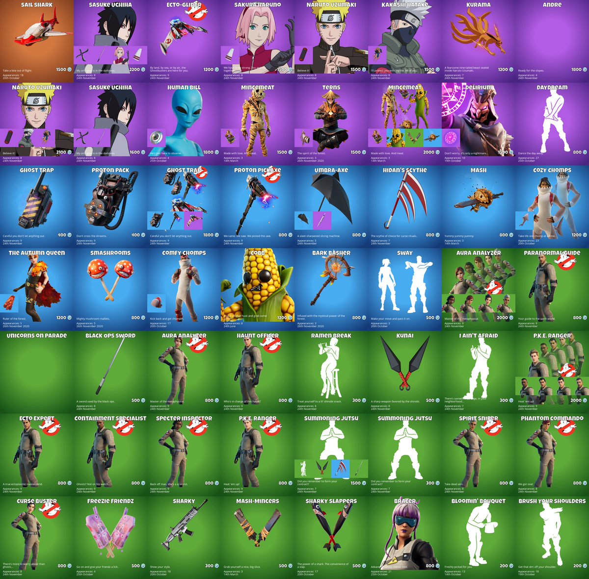 bot_wick's tweet image. Daily Shop (2021-11-25)