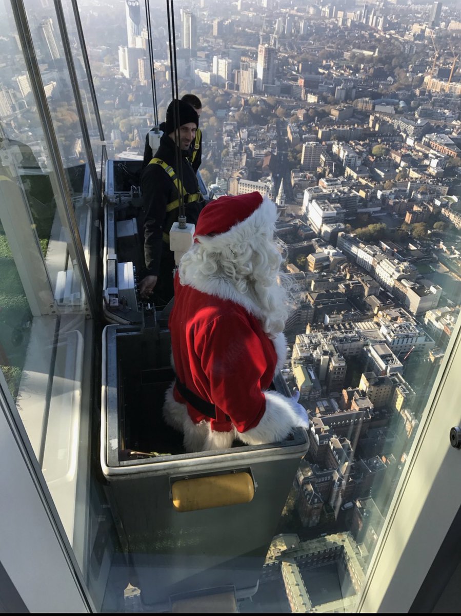 One of our scarier assignments- the view was good, but prefer it from the sleigh <a href="/TheShardLondon/">TheShardLondon</a>