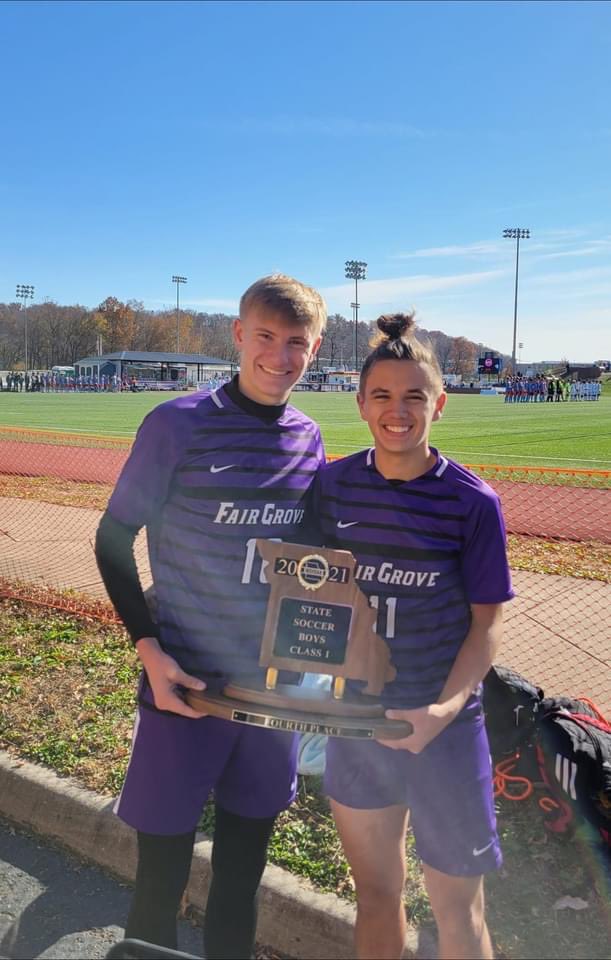 KzahnM's tweet photo. Congratulations to Andrew Shurtz and Joshua Orr for making the All-State team!!! Fair Grove is beyond proud of the hard work and dedication you have given! You have represented your school and community well! 💜🦅⚽️🦅💜 @FG_Soccer https://t.co/eLyaSfXJpy