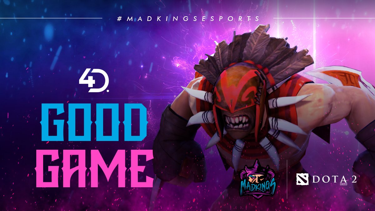 madkingsesports's tweet photo. ¡No lo conseguimos, mis kings! 😞
Nuestro equipo de Dota 2 pusheo esas líneas enfrentándose a TUF eSports en 4ta ronda de eliminación pero no pudieron obtener la victoria.
Cada caída nos hará más fuertes. ¡Y esto recién empieza! ¡#GOMADKINGS!👑
#Dota2 #DOTADPC @Esports4d https://t.co/sD1OYR2W9a