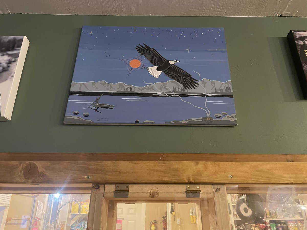 Last night I learned an eagle was hit by an industry truck in the Wet'suwet'en Yintah &amp; left on the road to die. A land defender saw the sacred bird suffering, took it to the reclaimed Coyote camp. There an elder blessed the bird in ceremony and it’s spirit slipped away 💔