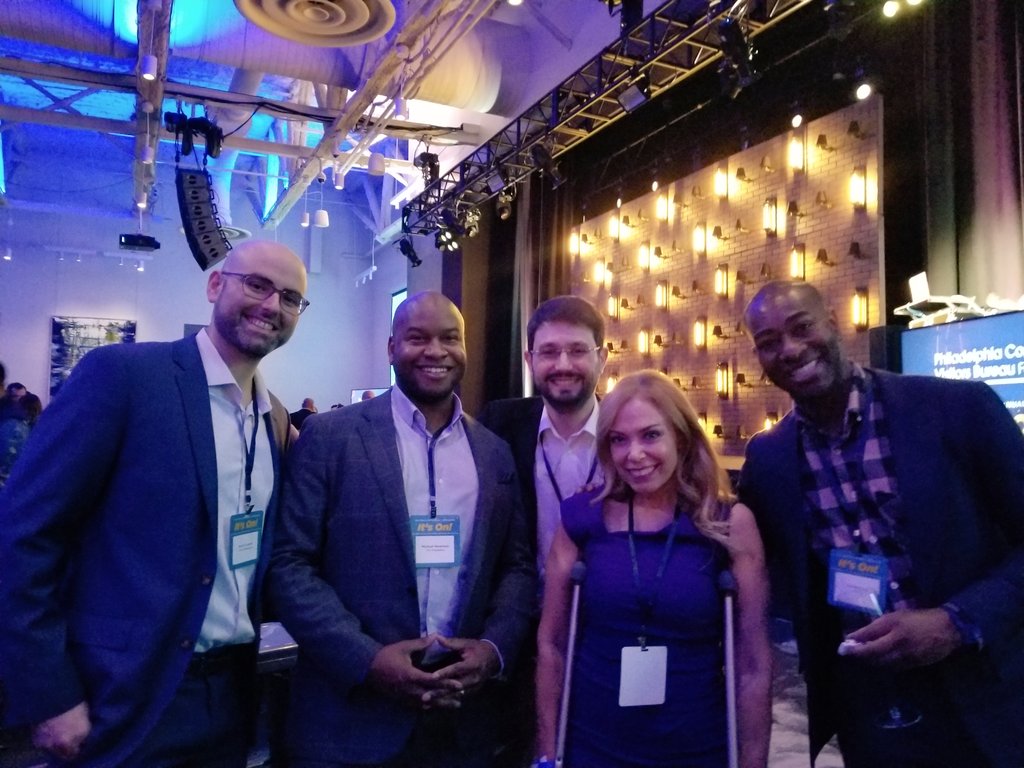 SheilaShowPHL's tweet photo. Celebrating #ThanksgivingEve at the return of the annual
@discoverPHL #PHLCVB networking event with our friends in the #hospitality, #tourism &amp; #events industry at @LiveCasinoPHL. #ItsOn. https://t.co/uAhnRv1BFJ