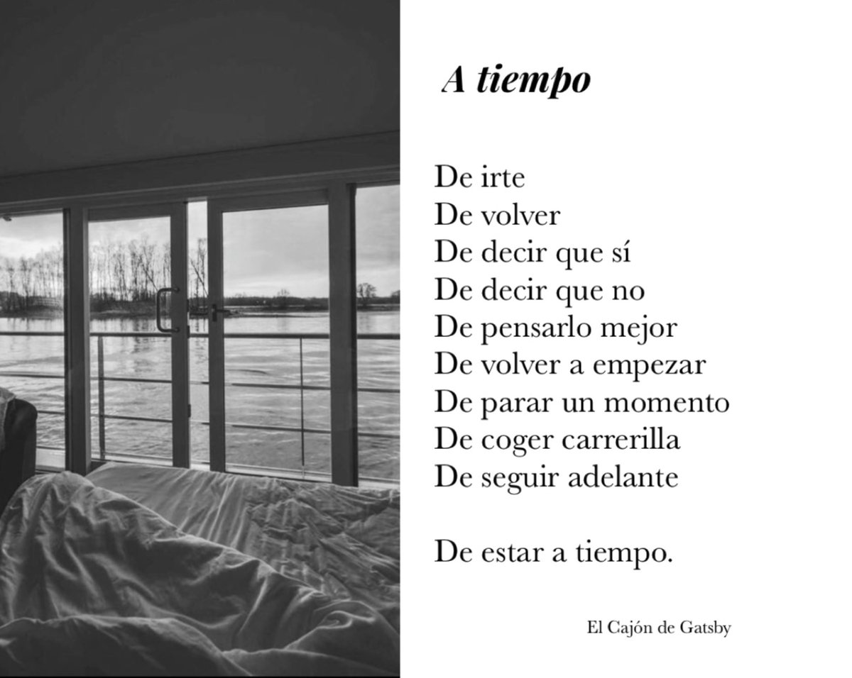ElcajondeGatsby's tweet photo. Siempre estás a tiempo https://t.co/nHkWMZr3cI