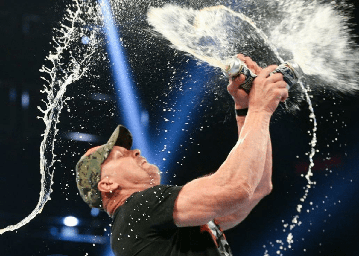 SignatureSpot's tweet photo. After Steve Austin fell in love with El Segundo Brewing Company, he partnered with the brewery to create the Broken Skull IPA.

After Steve featured the beer on Monday Night Raw in 2019, demand skyrocketed with the product being released across many more states. 

@steveaustinBSR https://t.co/1AihVAoEfu