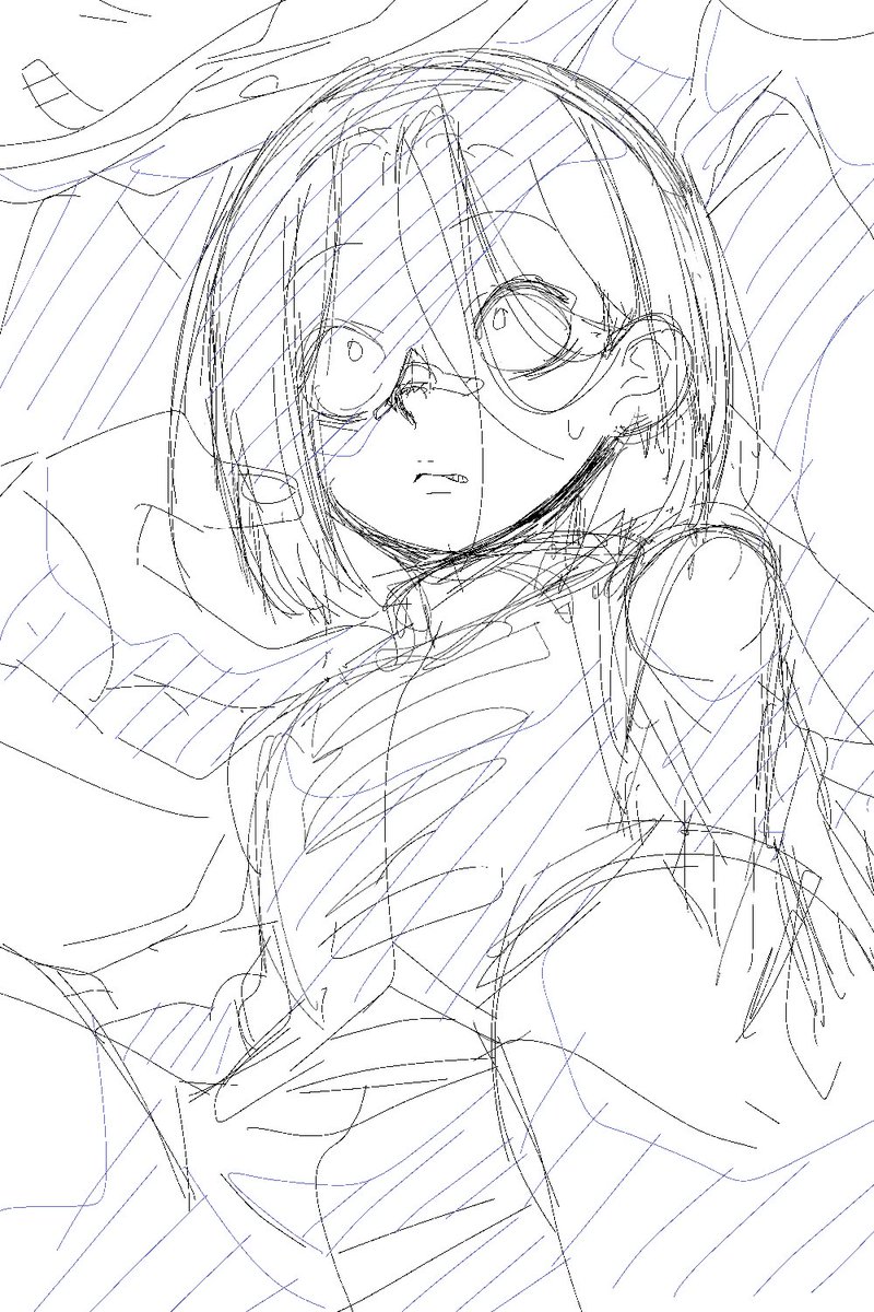 ペン充電切れたから指でラフ描き
サーフィスからのなでなで嫌な間田くんのラフと
しばらく使ってなかったのに勝手に変身しちゃった的なラフ 