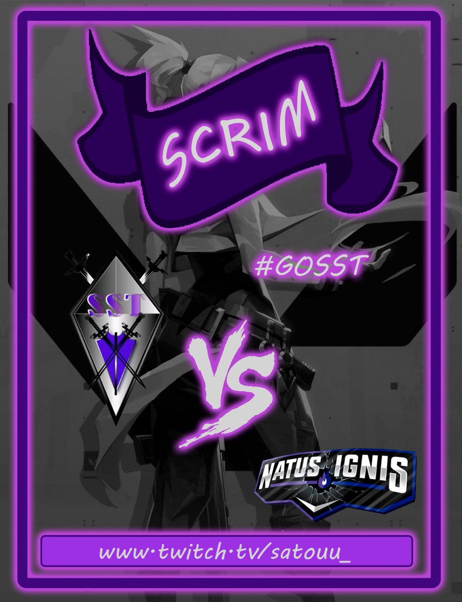 ShadowSwordTeam's tweet photo. El día de hoy tenemos scrim contra el equipo de NATUS IGNIS, suerte a ambos equipos y que gane el que de todo.
A por todo SST #gosst #SSTTeamV https://t.co/koQI0I8XcQ