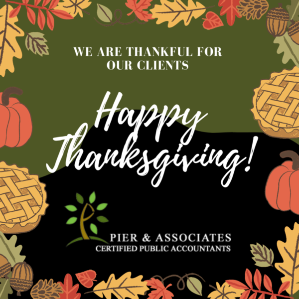 PierCPA's tweet photo. We are #thankful for our clients at Pier #CPA. The #holidays can be stressful. Keep your #financialaffairs in order this #season with #Pier. Call us today!
https://t.co/uihgFjIFHL
#accounting #business #accountant #finance #tax #bookkeeping #taxes #smallbusiness #cpa #chicagocpa https://t.co/uynFLInQUU