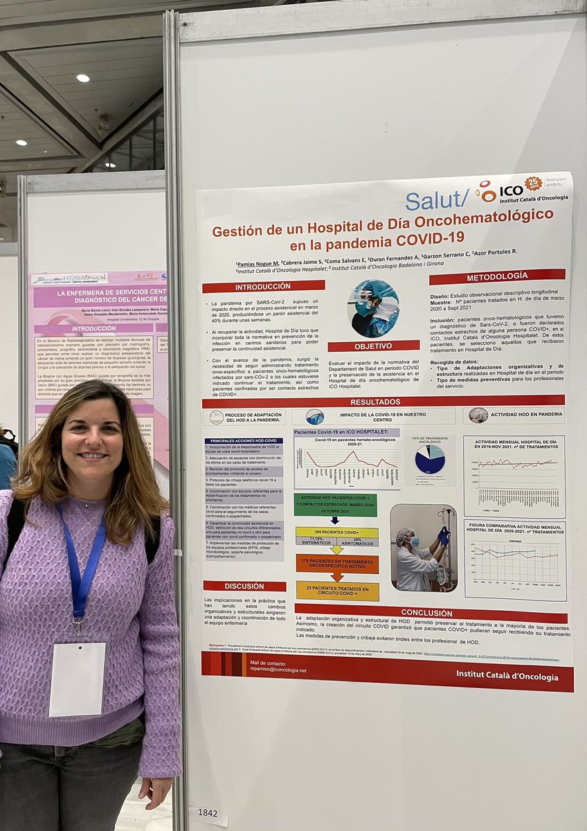 martapamias's tweet photo. Compartint ciència i experiències amb infermeres onocohematològiques de tot l’Estat. Congrès #seeo2021 . Gran presència d’infermeres del @ICOnoticies @salutcat #infermeria #Nursing #oncology @_SEEO_ https://t.co/BnZSxyZMAr