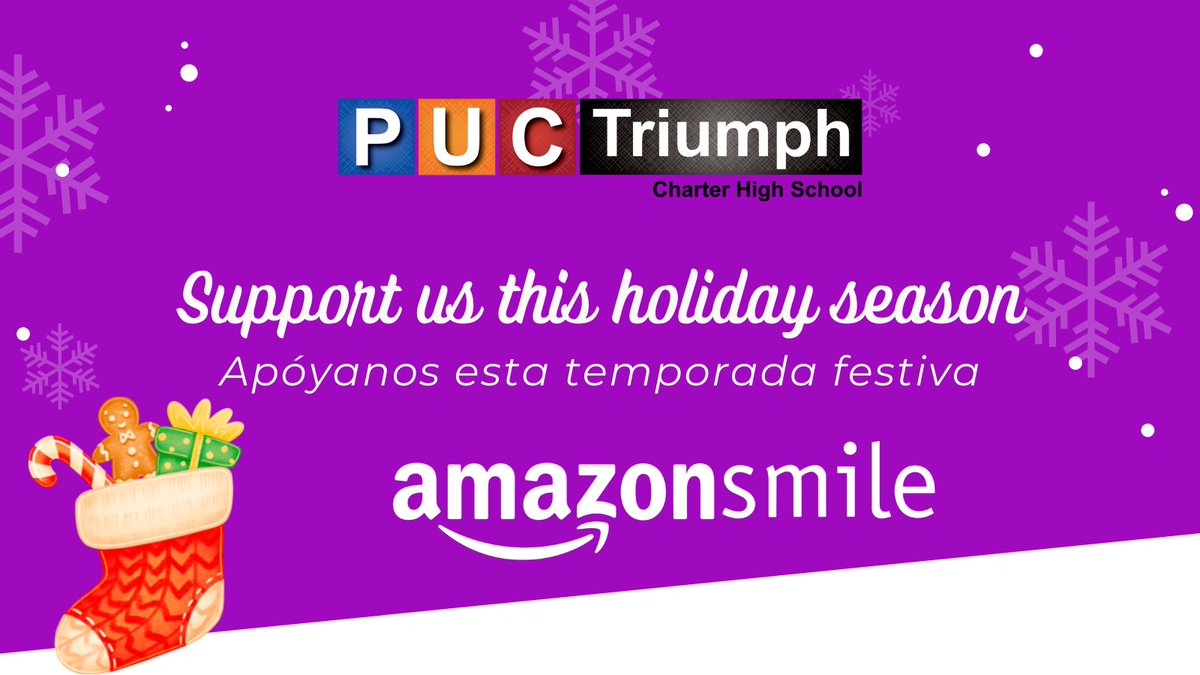 PUCTCHS's tweet photo. Please support our school by shopping on Amazon this holiday season by using the link https://t.co/pLVsBfUw8e!
 ¡Por favor apoye a nuestra escuela comprando en Amazon esta temporada de fiestas usando el enlace https://t.co/pLVsBfUw8e! https://t.co/dMks1HYTqg