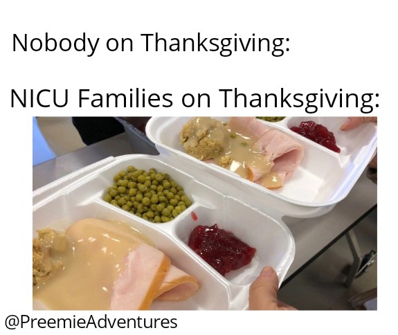 NICUADVENTURES's tweet photo. Raise your hand if you've spent Thanksgiving in the NICU or are going to? 🙋‍♀️🙋#NICUjourney #Thanksgiving #micropreemiedad #miraclebaby #micropreemiemom #micropreemiestrong #thisisourlife #trachdad #gtubebaby #lifeafternicu #nicuparents https://t.co/scKQP5SBG0