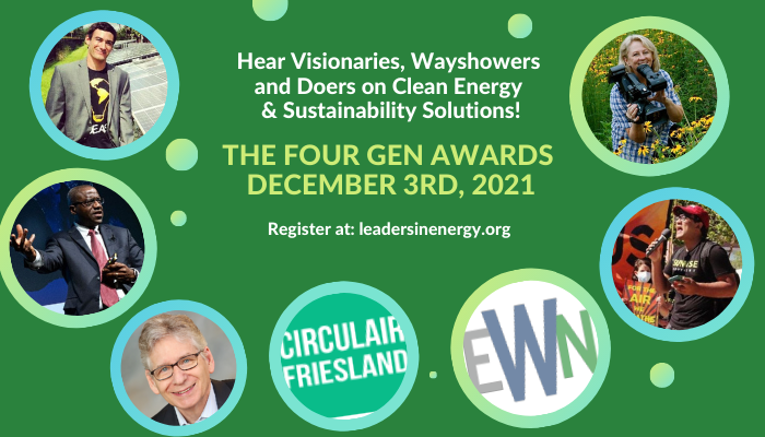 LeadersinEnergy's tweet photo. Want some holiday cheer about the future of our planet? Then join Leaders in Energy’s 8th Annual FOUR GEN Awards, Dec 3rd! Come online and meet: https://t.co/a0q9FkUvho @WBJonline, @ArlCoVAPatch, @ZebraAlexandria, @AlexGazette, @wcp #cleanenergy #circulareconomy https://t.co/s3dlym0epZ