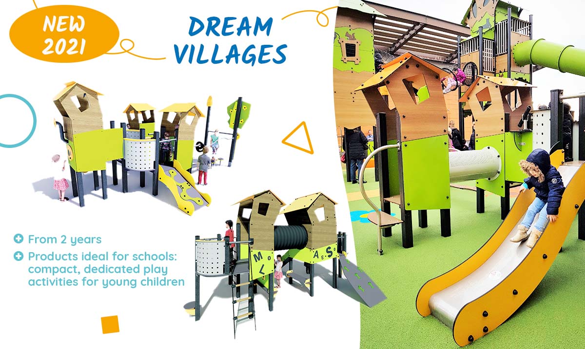 ProludicAus's tweet photo. 🆕A new playful look in our themed #play equipment - discover Proludic's Dream Villages Multiplay units: 
✔️Packed with up to 18 fun-filled play activities🤸
✔️Suitable for up to 25 children aged from 2, these quirky &amp; exciting Multiplay structures spark children's #imagination! https://t.co/zqwSM1k0d4