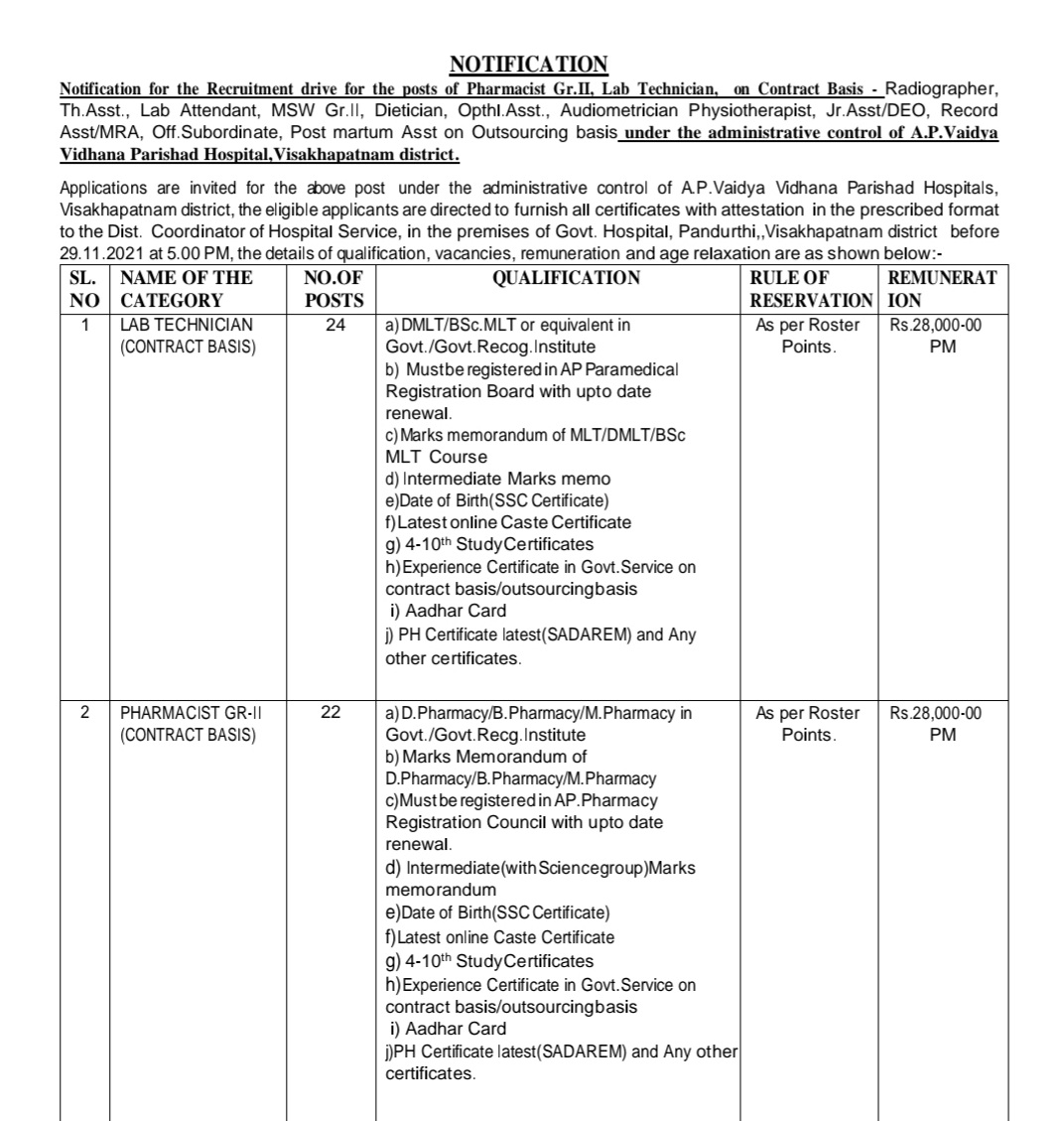 PharmdW's tweet photo. APVVP Notification Where Pharm.D Course is not mentioned even though they possess pharmacist license, as per the gazette notification Pharm.D are eligible for the posts of Dpharmacy Bpharmacy and MPharmacy is the highest qualification,Require Immediate action @ysjagan @PMOIndia https://t.co/oqznyy27T6