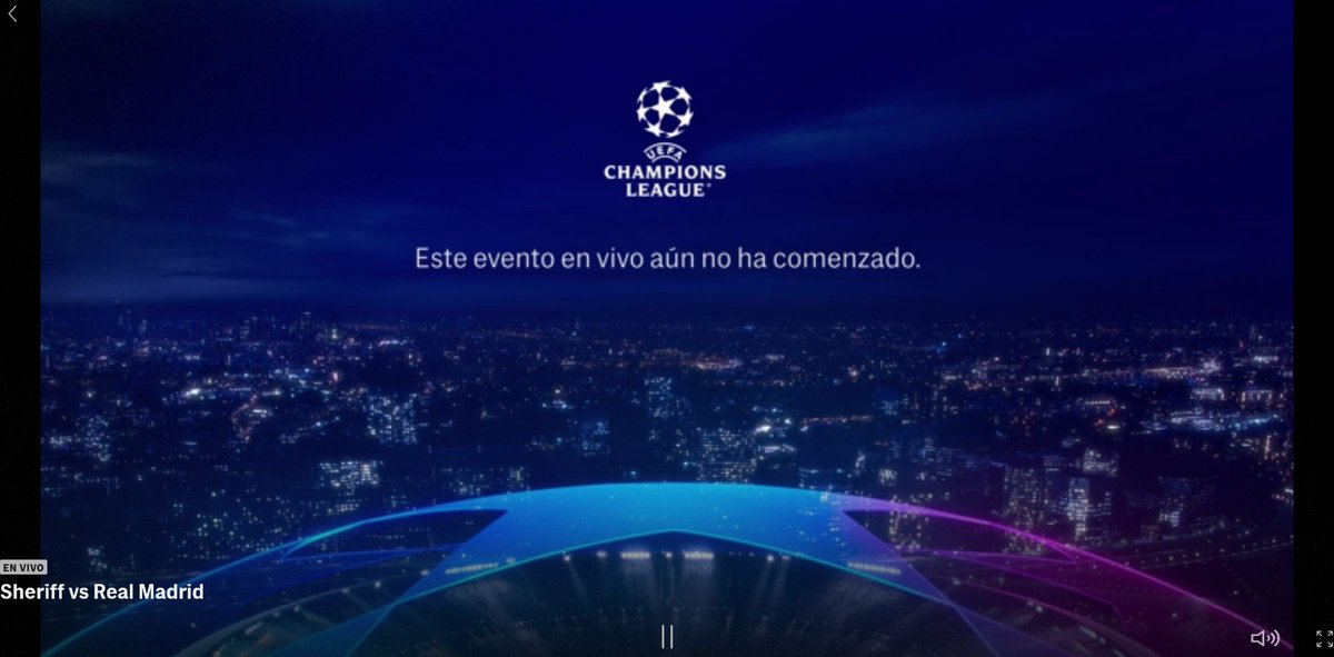 Rockbeer10's tweet photo. A ver a qué hora #HBOMax @HBOMaxLA ¡ES LA CHAMPIONS! si esto pasa en un vil partido de fase de grupos no me quiero imaginar en la final #HBOMaxfail https://t.co/KLUTSFHxkw