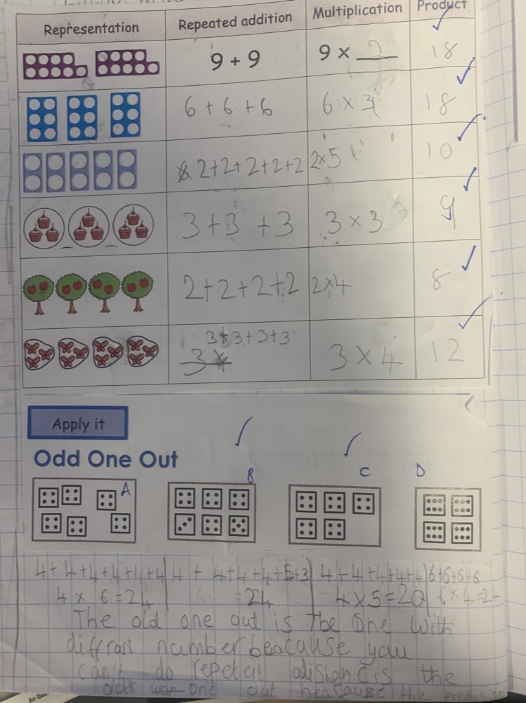 🗣Talking multiplication &amp; Numicon🗣

After being asked this week, I thought I’d share how Y3 have intro’d maths vocab

1️⃣Model key vocab (consistent colour coding helps)
2️⃣Give chn time to practically &amp; orally rehearse
3️⃣Stem sentences gradually faded as move from novice👉🏼expert