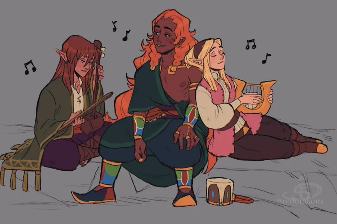 Hanging out~
[ancient loz au] 